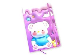 Блокнот на гумці Bunny 762619MLА6  8.7×13.5см ,80 арк.,тверда обкладинка