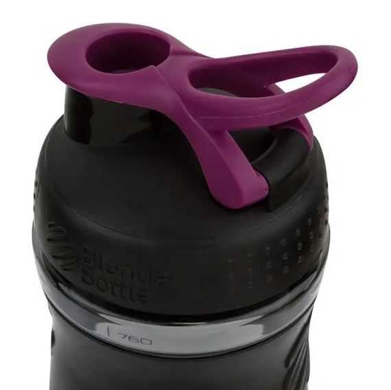 Шейкер спортивний BlenderBottle SportMixer Flip 20oz/590 мл Black/Plum (SM 20oz Black/Plum) | Зображення 3