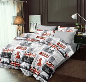 Постільна білизна Love You Поплін 203018 100% Бавовна Сімейні