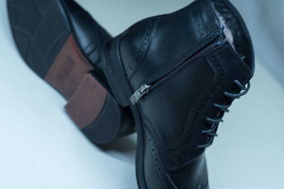 Черевики чоловічі зимові Ікос чорні 43 44 45 розмір | Зображення 6