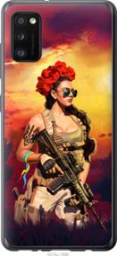 Чехол на Samsung Galaxy A41 A415F Украинка с оружием из пластика FCh_035217