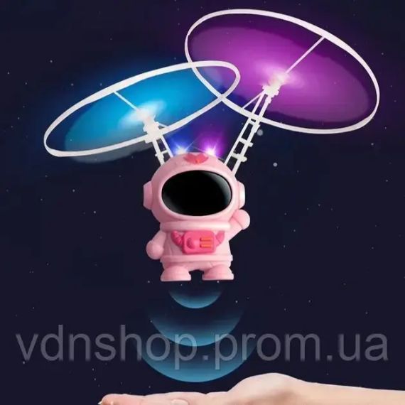 Літаючий "Космонавт", Левітуючий електричний ударостійкий спінер, бумеранг з LED підсвічуванням, TRG-198741 | Зображення 2