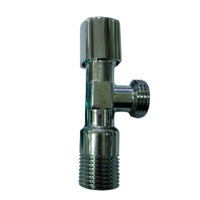 Кран хромований кутовий 15-15мм 1/2"-1/2" штуцер/штуцер EA EuroAqua
