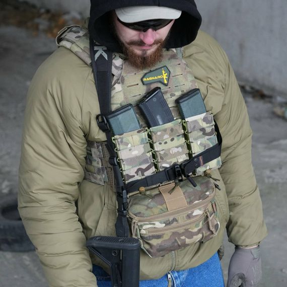 Збройовий ремінь RAGNAROK "KRAKEN" Gen.2 Carbine (Триточковий) Чорний | Зображення 2