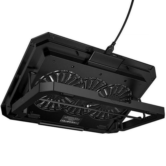 Охолоджуючий кулер-підставка для ноутбуку Hoco GA4 Jade Cooling Stand Black | Зображення 1