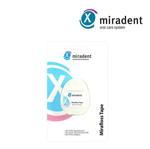 Зубна нитка Miradent Mirafloss Tape, флос (20м) | Зображення 1