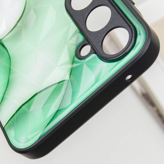 TPU+PC чехол Prisma BubbleGum для Samsung Galaxy A35 3D Green | Зображення 7