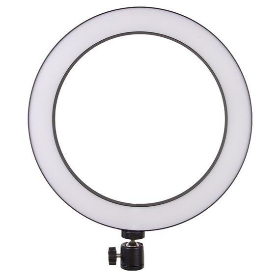 Кільцева світлодіодна LED лампа Flat Ring 8" Black