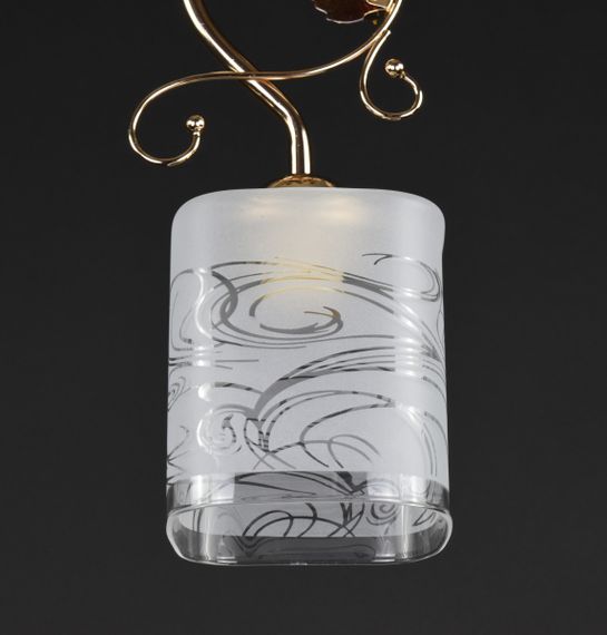 Люстра стельова на 1 лампочку 27752 Золото 30х10х10 см. | Зображення 1