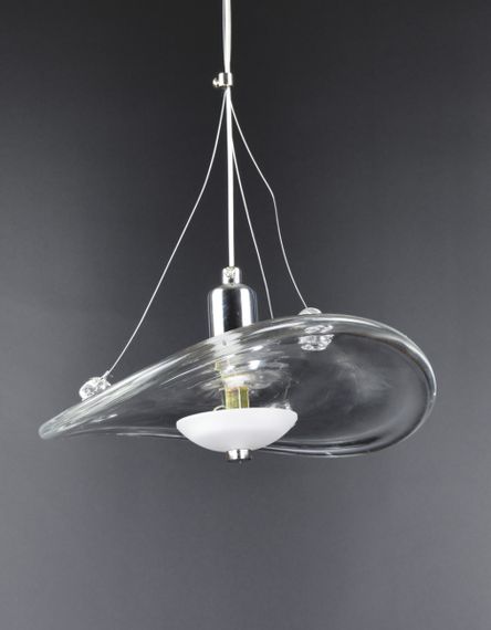 Люстра світлодіодна підвісна LED світильник для квартири на стелю лед 26319 Хром 25-200х22х22 см. | Зображення 4