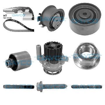 Ремень ГРМ компл. + помпа VW Golf/Jetta/Passat/Touran 2.0 TDI 03-13, Dayco, KTBWP4410,