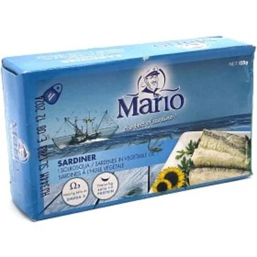 Консерва рыбная сардина кусками в масле Mario 125 г, ж/б | Зображення 1
