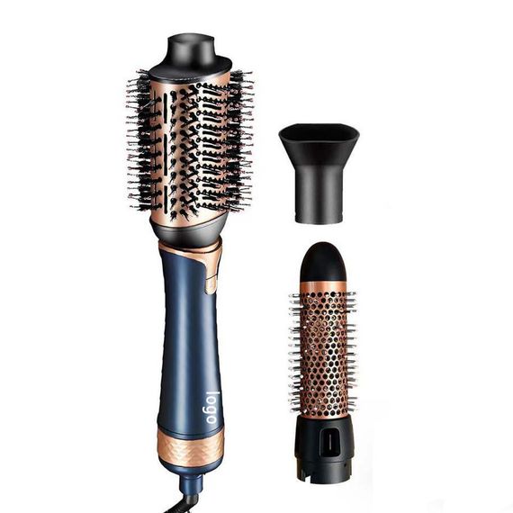 Профессиональный стайлер для волос 3-в-1 New Professional Salon - фен-щетка, выпрямитель и укладка | 600W | 4 режима нагрева | Зображення 2