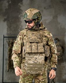 Плитоноска 4 точки сброса REGERT с рюкзаком пиксель ПП7857