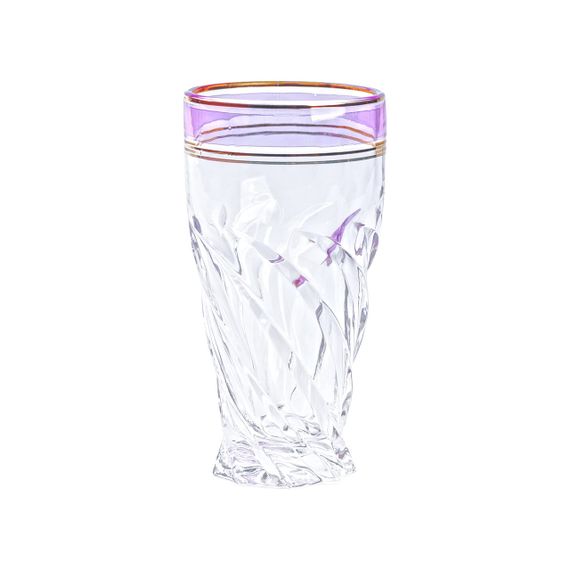 Набор высоких стаканов 6 штук по 250 мл розовый HP566 | Зображення 1