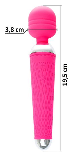 Вибромассажер Boss Series - Massager Power Wand USB Pink 16 Function, BS2200036 sexstyle | Зображення 6
