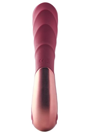 Подвійний вібратор рельєфний Dream Toys Dinky Duo Vibrator Jimmy K, бордовий Sex Aura | Зображення 2