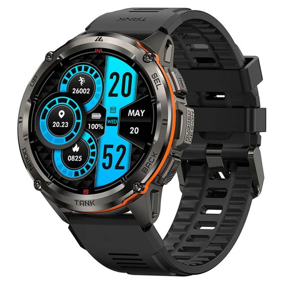 Смарт-годинник тактичний Kospet Tank T3 ULTRA Metal Black (KTT0003UMB) | Зображення 1