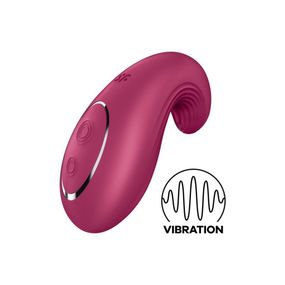 Вібратор Satisfyer Dipping Delight Berry, 2 мотори, гнучкий кінчик Sex Aura
