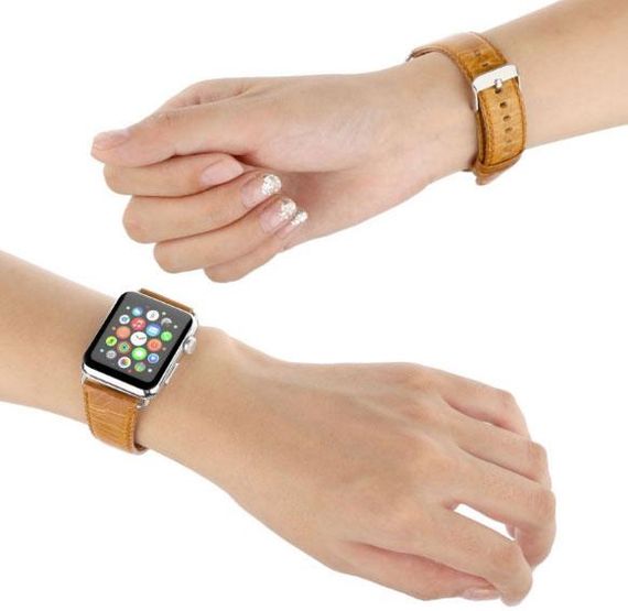 Шкіряний ремінець Primo для Apple Watch 42mm / 44mm / 45mm - Light Brown | Зображення 3