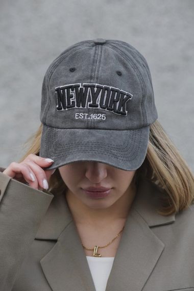 Кепка бейсболка Without New York Gray | Зображення 3