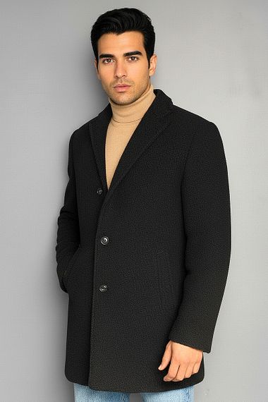 Чоловіче Пальто Sun`s House  розмір: 54 Чорний (арт. AP-243810-black) | Зображення 1