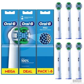 Насадки для електричної зубної щітки BRAUN Oral-B Precision Clean EB20RX (6)