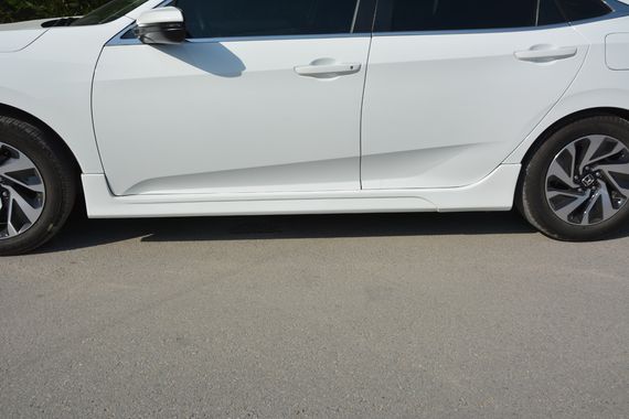 Боковые пороги (под покраску) для Honda Civic Sedan X 2016-2021 гг | Зображення 2