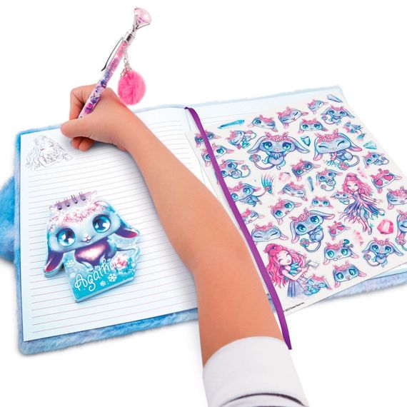 Большой пушистый блокнот 2 в 1 "Агата" Nebulous Stars 12523 миниблокнот на спирали | Зображення 1