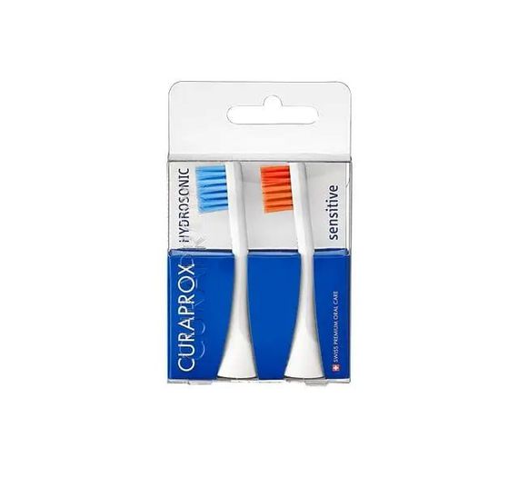 Насадки для звукової щітки Curaprox "Hydrosonic sensitive" blue\orange (2шт)