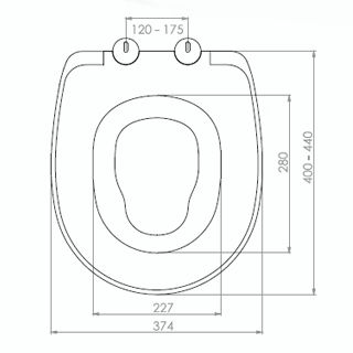 Сидіння для унітазу NKP Universal з кришкою і функцією мікроліфта 0340 | Зображення 2