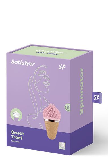 Вібростимулятор для клітора у вигляді Морозива Satisfyer Layons Sweet Temptation, рожевий Sex Aura | Зображення 1
