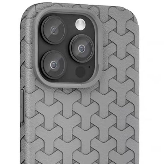 Чехол TPU Weaving для Apple iPhone 14 Pro Max (6.7") Grey | Зображення 1