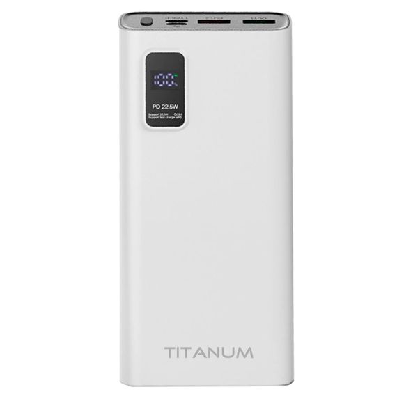 TITANUM 727S White 20 000 мА•ч Повербанк