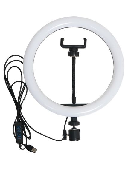 Студийная 360° светодиодная LED лампа под штатив с держателем для телефона 26 см с тремя режимами подсветки XPRO LIVE LIGHT A26 | Зображення 3