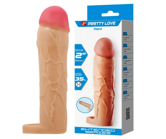 Насадка презерватив Pretty Love - Hani 2"( 50 mm) Extended Series sexstyle | Зображення 10