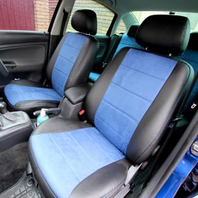 Чохли на сидіння з екошкіри та антари Fiat Fiorino II (225) 2016-2023 EMC-Elegant