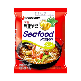Корейська локшина Рамьйон  зі смаком морепродуктів 120г Nongshim 8801043157766