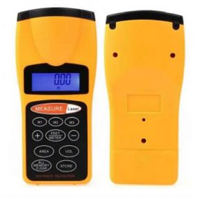 Ультразвуковой дальномер с лазерной указкой CAPITAL CP-3007 LCD жёлтый