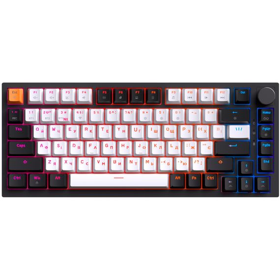 Клавіатура GamePro Asgard Valhalla MK160B Pro 75 RGB Wireless/Bluetooth/USB Black (MK160B Pro) | Зображення 1