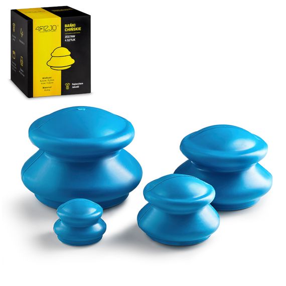 Вакуумні масажні банки 4FIZJO для тіла (китайські/атницелюлітні банки) 4 шт 4FJ0233 (P-5907739312204) | Зображення 2