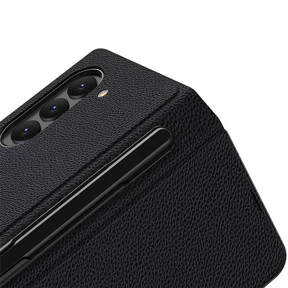 Шкіряний чохол-книжка GKK Leather Wallet with slot pen для Samsung Galaxy Z Fold5 | Зображення 1