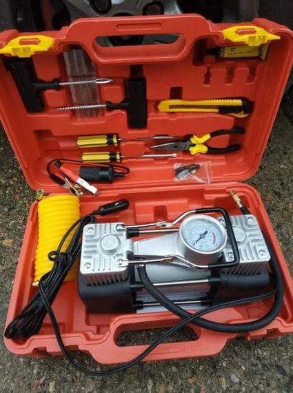 Автомобільний компресор двопоршневий V-TEKK 12В, 300Вт, 60л/хв (47576-_899) | Зображення 6