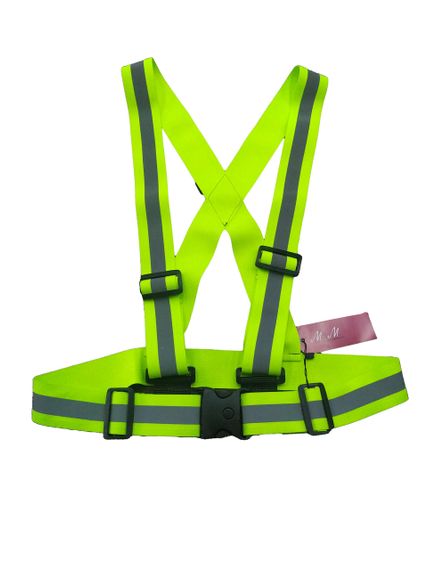 Світловідбиваючий жилет безпеки М&М Світло зелений (213555)