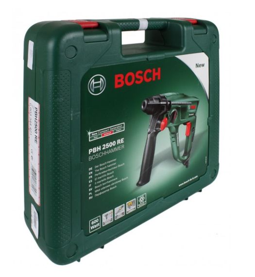 Перфоратор Bosch PBH 2500 RE, 600Вт, 1.9 Дж, 2.2кг (0.603.344.421) | Зображення 2