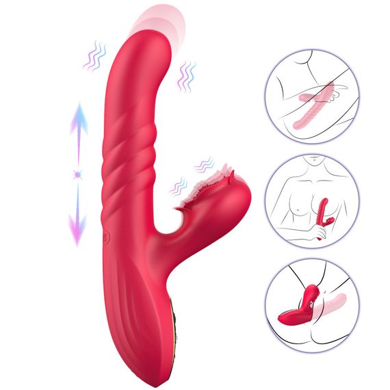 Вибратор - Erospace Sweet Play G-Spot Vibrator With Thrusting A2 Sex Aura | Зображення 2