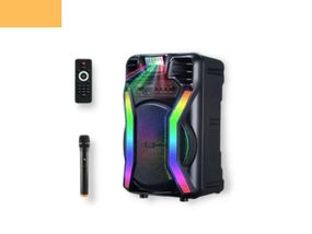 Портативна колонка XPRO HS-TS12H8  валіза 30Вт, USB, SD, FM радіо, Bluetooth, 1 мікрофон, ДК (MER-15698)