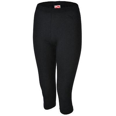 Легінси спортивні жіночі Puma 3/4 LEGGINS 827550 01 (чорні, для тренувань, фітнес, бавовна, бренд пума) S/EU 36/UA 42-44