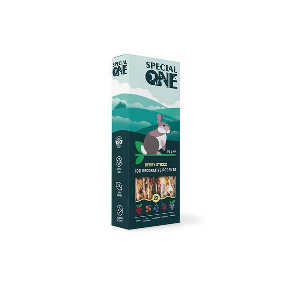 Ласощі Special One Ягідні палички для декоративних гризунів 90 г