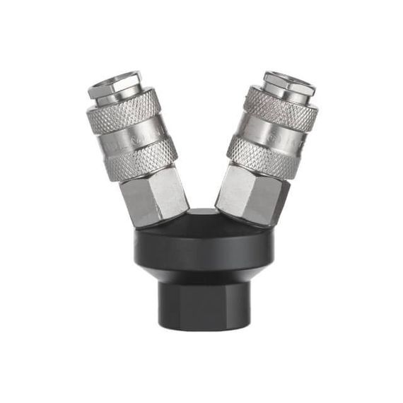 Розгалужувач повітря 1/4" на 2 виходи, швидкороз'ємні з'єднання INTERTOOL PT-1852 | Зображення 1